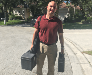 Brad Fishbein in the field