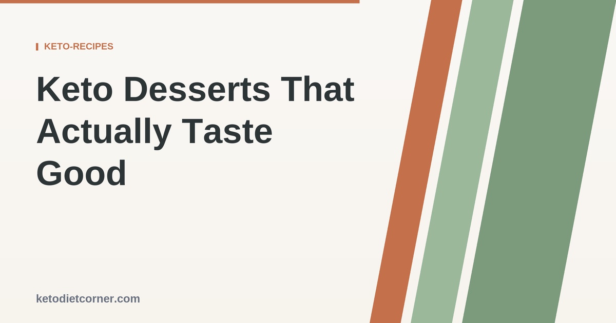 Keto Desserts (2026) | Sugar-Free & Low Net Carb